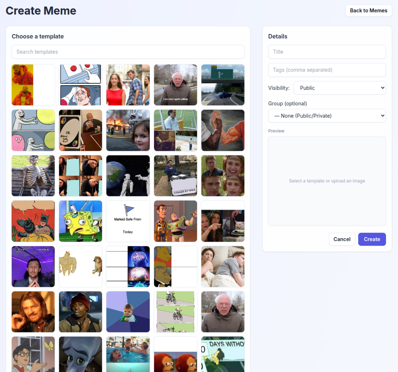 Meme Creator App preview